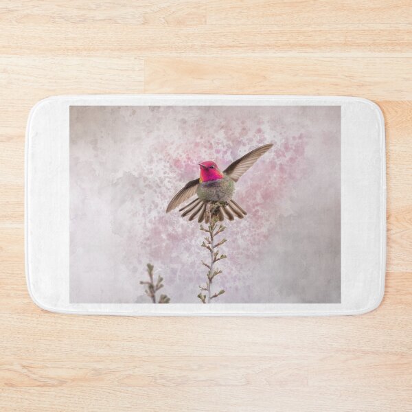 Item preview, Anna's hummingbird watercolor designed and sold by Moxiekingdom.