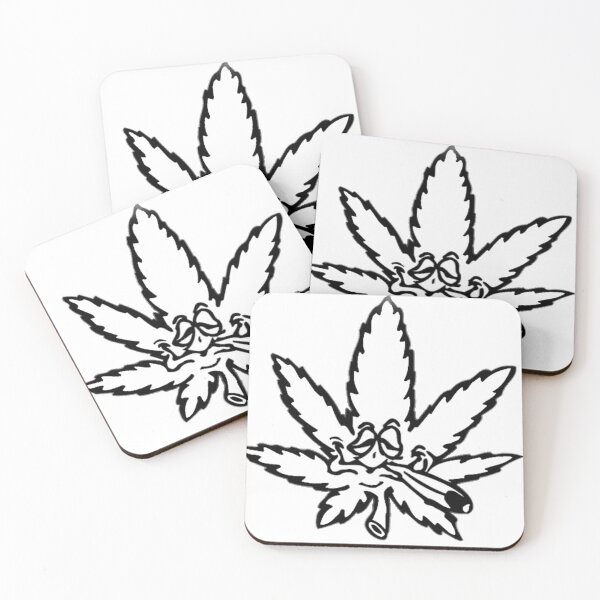 Item preview, weed plant smoking a joint designed and sold by LYNNEAPUGH.