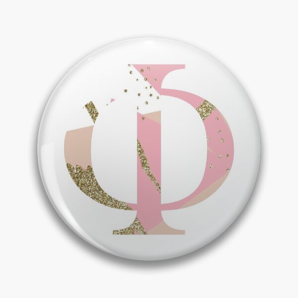 Item preview, pink gold glitter phi symbol designed and sold by rcassway03.