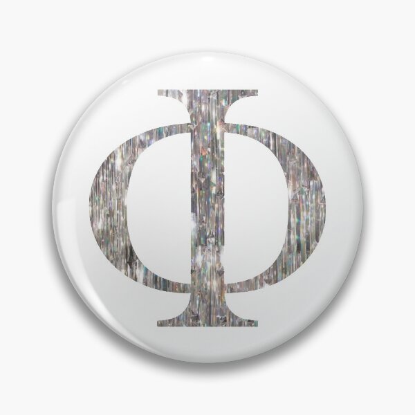 Item preview, silver tinsel phi symbol designed and sold by rcassway03.