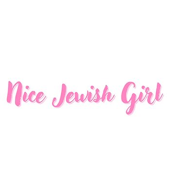 Artwork thumbnail, Nice Jewish girl sticker by YiskaStore