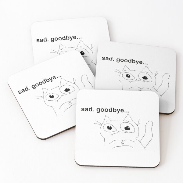 Item preview, Sad.Goodbye... catcrumb art designed and sold by Zeeprint ★★★★★.