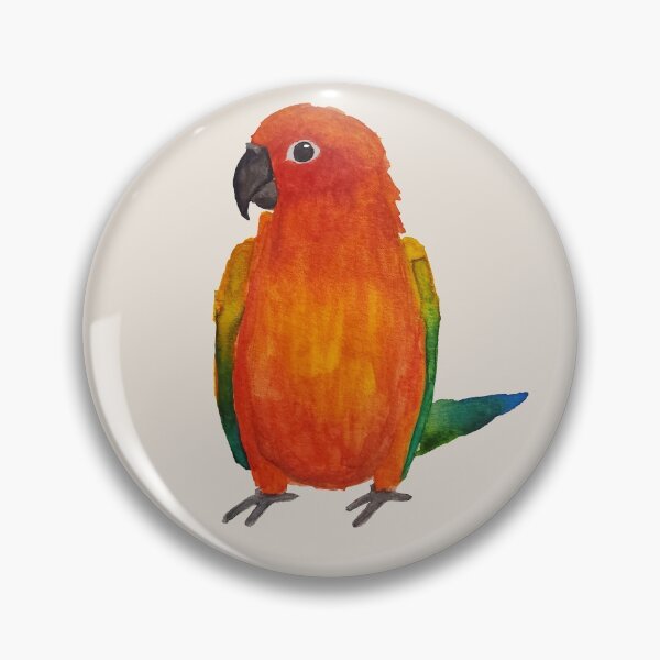 Item preview, Watercolour Sun Conure designed and sold by Liv-Engler-Art.