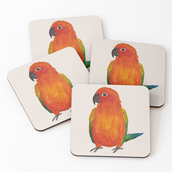 Item preview, Watercolour Sun Conure designed and sold by Liv-Engler-Art.