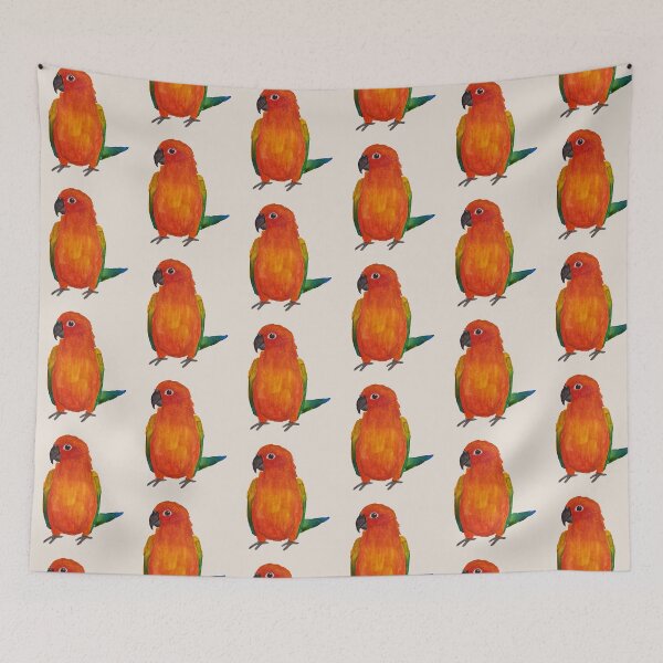 Item preview, Watercolour Sun Conure designed and sold by Liv-Engler-Art.