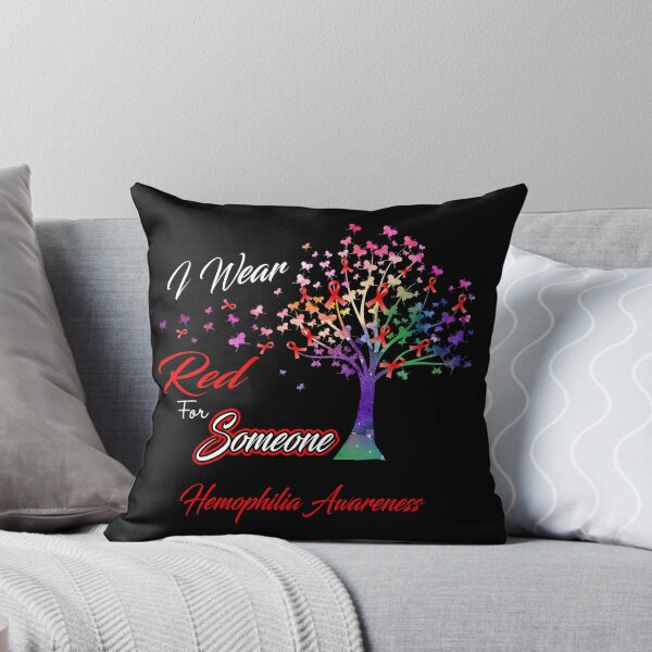 Item preview, Ribbon Tree I Wear Red For Someone Hemophilia Awareness designed and sold by Tadmab.