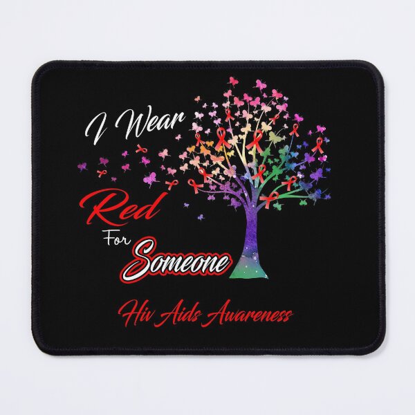 Item preview, Ribbon Tree I Wear Red For Someone Hiv Aids Awareness designed and sold by Tadmab.