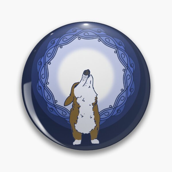 Item preview, Corgi Howling at the Moon designed and sold by MyThingNow.