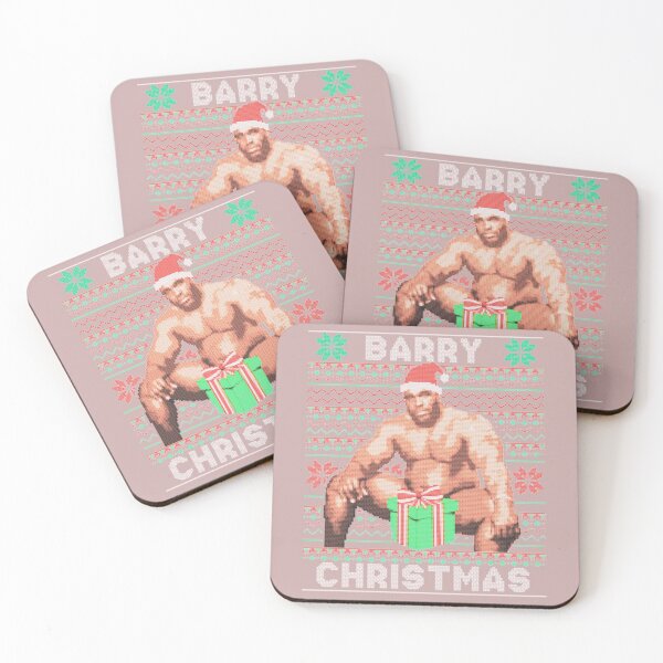 Aperçu de l'œuvre Barry W00dz Barry Christmas Ugly Sweater Meme créée et vendue par Apollo14Studio.