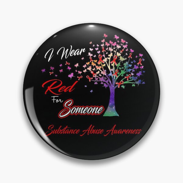 Item preview, Ribbon Tree I Wear Red For Someone Substance Abuse Awareness designed and sold by Tadmab.