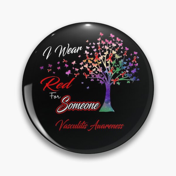 Item preview, Ribbon Tree I Wear Red For Someone Vasculitis Awareness designed and sold by Tadmab.