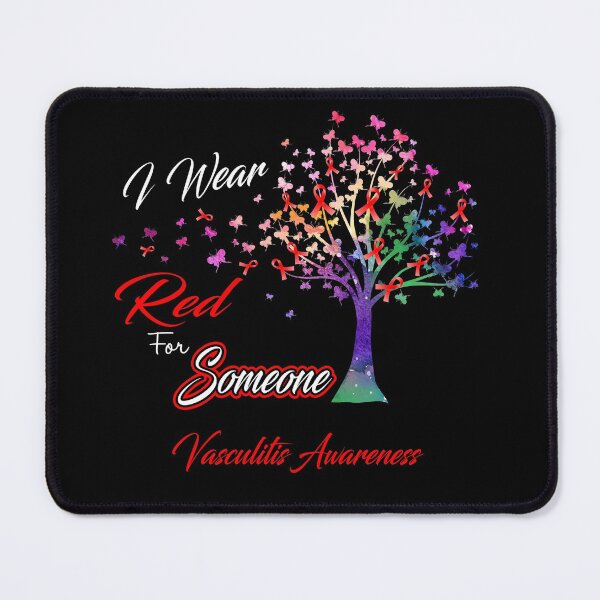 Item preview, Ribbon Tree I Wear Red For Someone Vasculitis Awareness designed and sold by Tadmab.