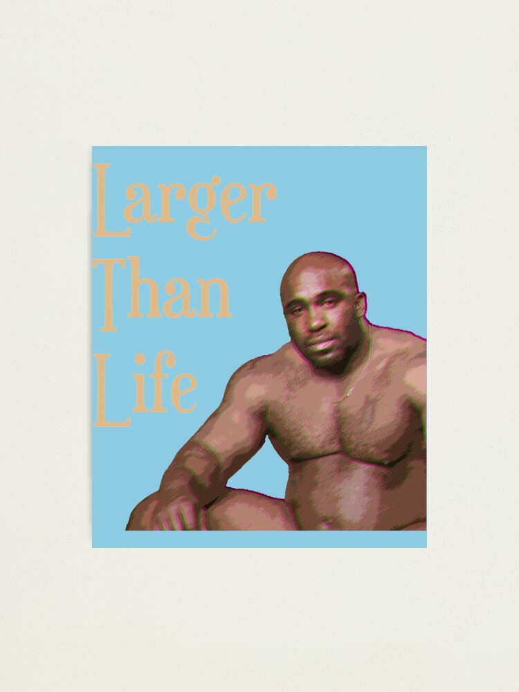 "Barry Wood meme naked black guy meme " Photographic Print by