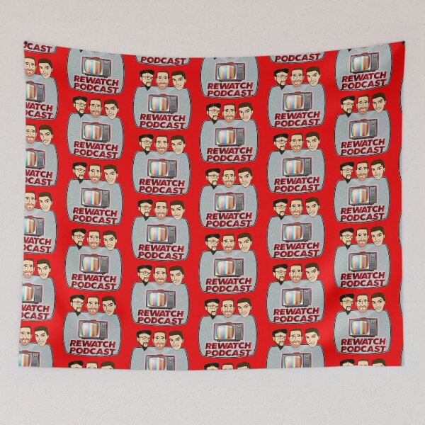 Item preview, Rewatch Podcast Logo with Host Faces designed and sold by Rewatch-Podcast.