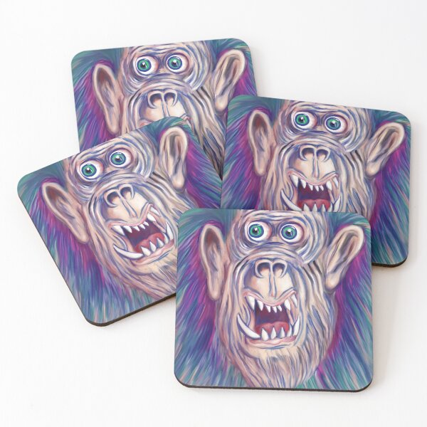 Item preview, Scared primate face designed and sold by Elnica.