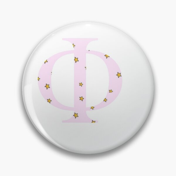 Item preview, pink with yellow starts phi symbol designed and sold by rcassway03.