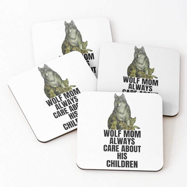 Item preview, wolf mom always care about his children designed and sold by salahnewdesign.