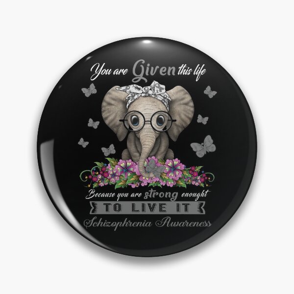 Item preview, Schizophrenia Warrior Cute Elephant Lover Gifts designed and sold by Adropine.