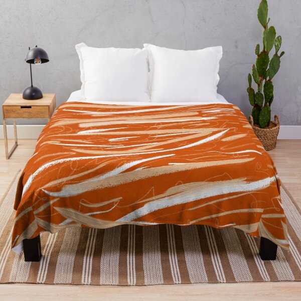 Item preview, Orange Abstract Oil Painting Art Design Print  designed and sold by hopecope.