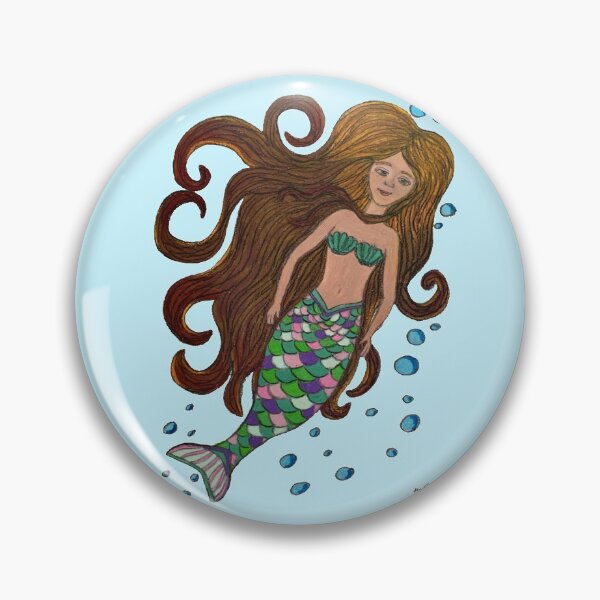 Item preview, Mermaid with Bubbles designed and sold by LuvbuzzArt.