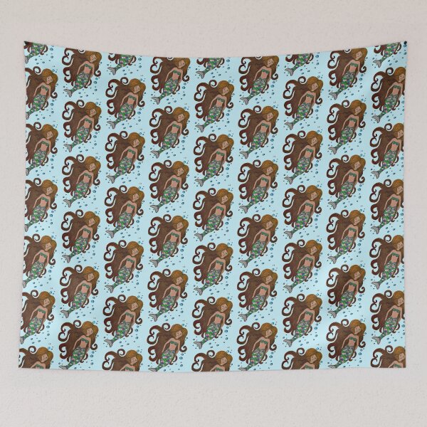 Item preview, Mermaid with Bubbles designed and sold by LuvbuzzArt.