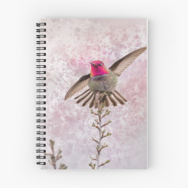 Item preview, Anna's hummingbird watercolor designed and sold by Moxiekingdom.