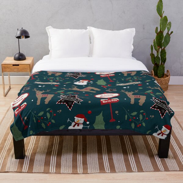 Aperçu de l'œuvre À l'atelier du père Noël - Teal créée et vendue par OranelloDesigns.
