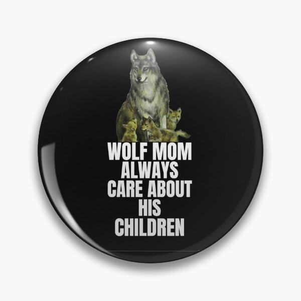 Item preview,  wolf mom always care about his children designed and sold by salahnewdesign.