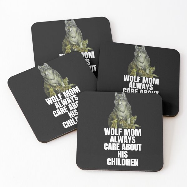 Item preview,  wolf mom always care about his children designed and sold by salahnewdesign.