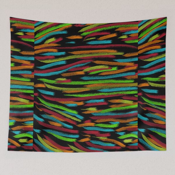 Item preview, Neon Art Abstract Painting Design Print Pattern Colorful designed and sold by hopecope.