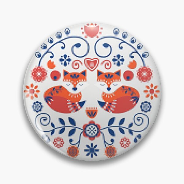 Item preview, Scandinavian Embroidery Cat Pattern Design - Cat and Embroidery Fans designed and sold by lduke47.