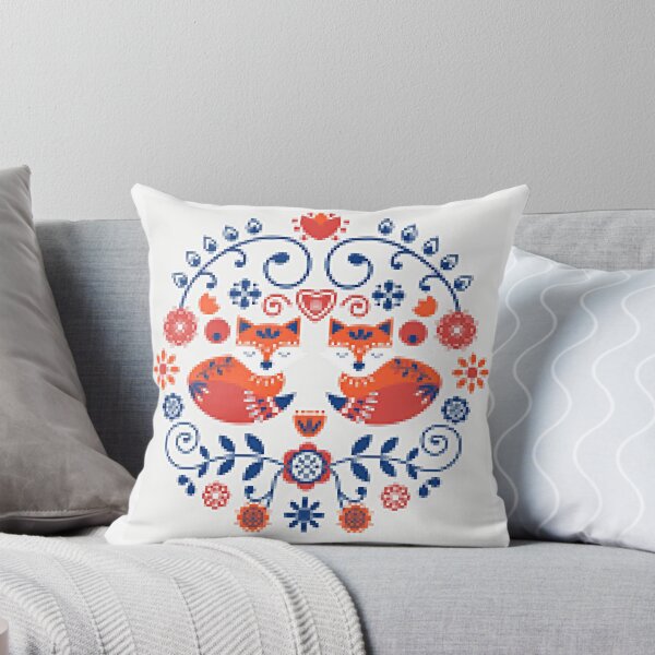 Item preview, Scandinavian Embroidery Cat Pattern Design - Cat and Embroidery Fans designed and sold by lduke47.