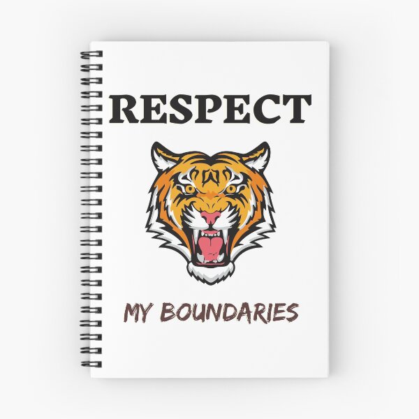 Item preview, respect my boundaries / tiger designed and sold by ruanna-me.
