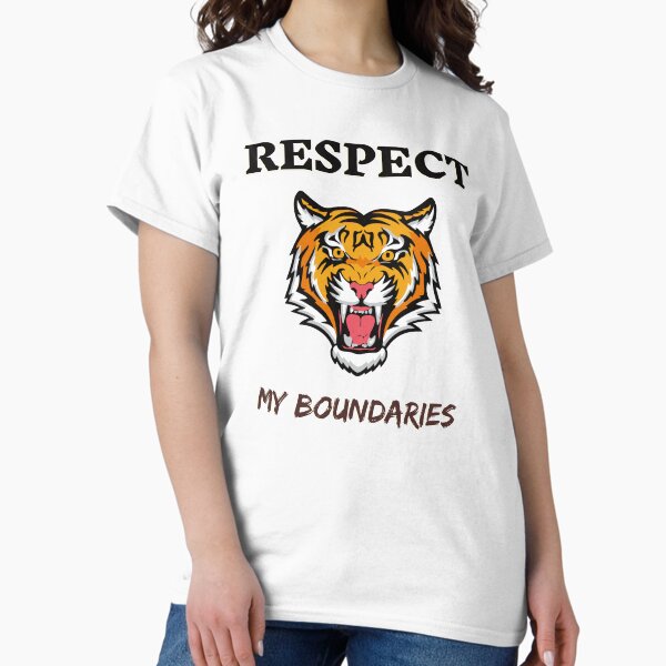 Item preview, respect my boundaries / tiger designed and sold by ruanna-me.