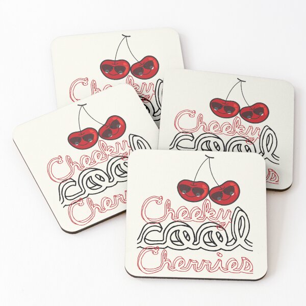 Item preview, Cool Cheeky Cherries With Typography © fatfatin designed and sold by fatfatin.