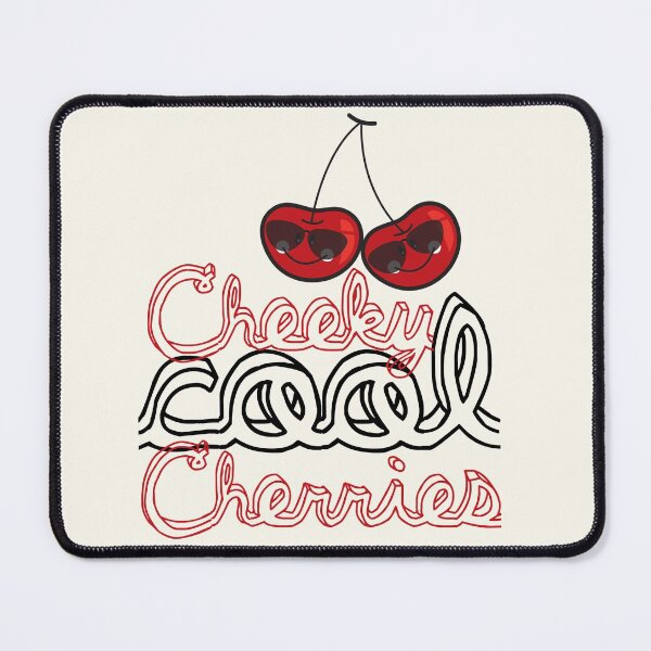 Item preview, Cool Cheeky Cherries With Typography © fatfatin designed and sold by fatfatin.