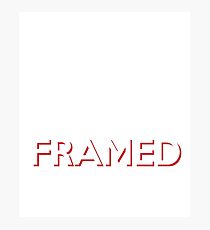 Dear Santa I was framed Photographic Print