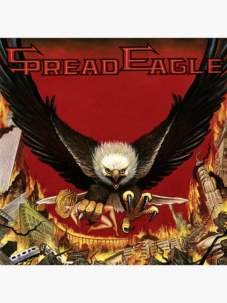 "Spread Eagle Spread Eagle" Sticker for Sale by Redhead72 Redbubble