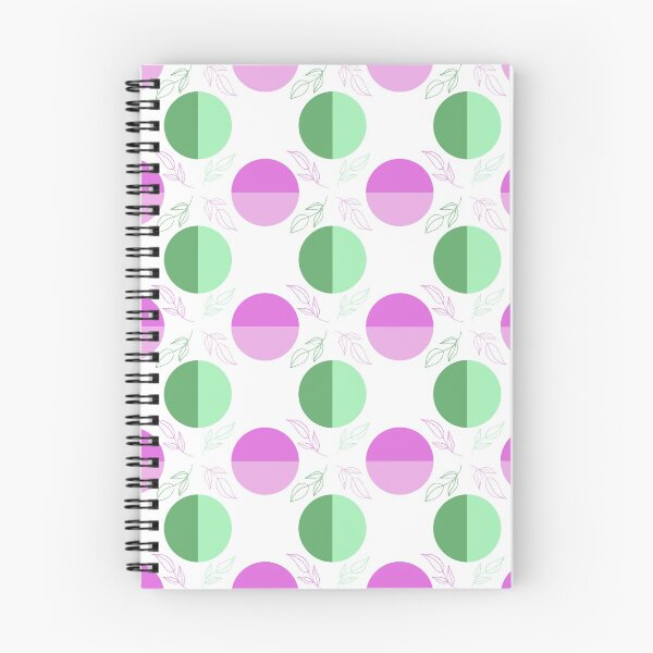 Item preview, Puntos y hojas morados y verdes designed and sold by OranelloDesigns.