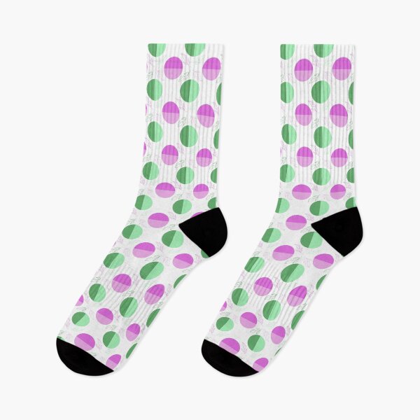 Item preview, Purple and Green Dots & Leaves designed and sold by OranelloDesigns.