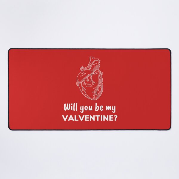 Item preview, Will you be my VALVEntine? Funny science Valentine's Day designed and sold by Cardinal Designs.