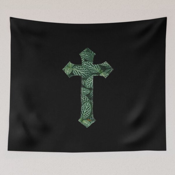 Item preview, Leaf Print Cross designed and sold by StoicQuotes.