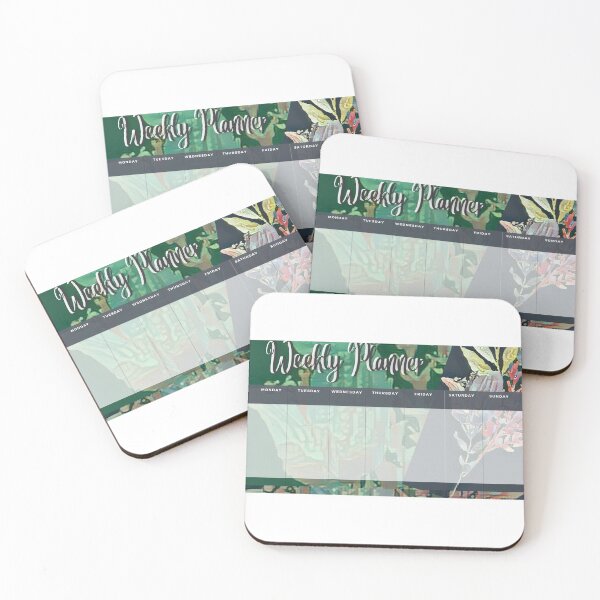 Item preview, Weekly Planner Monday through Sunday calendar  designed and sold by Megan Nicole Czerwinski.