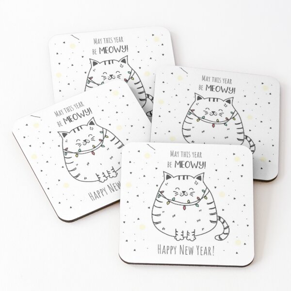 Item preview, May This Year Be Meowy! Happy New Year. Cat and New Years designed and sold by lduke47.
