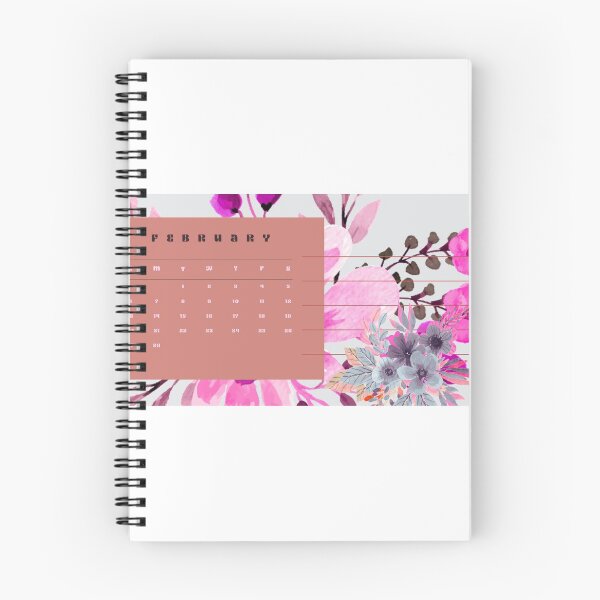 Item preview, February 2022 Calendar Print Out with Flowers  designed and sold by Megan Nicole Czerwinski.