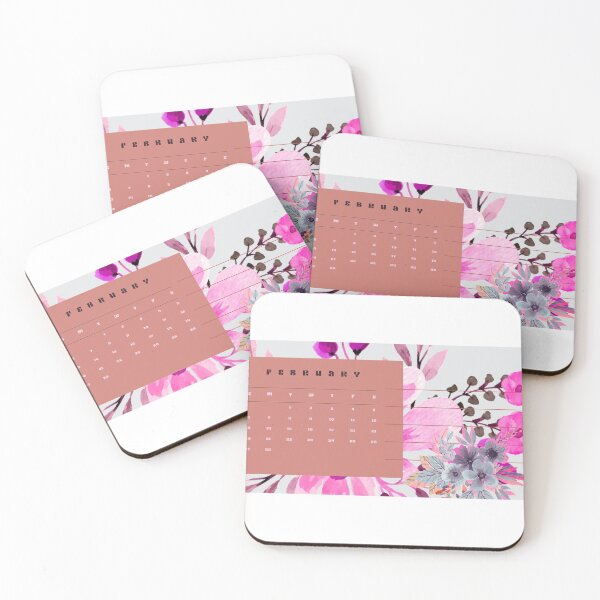 Item preview, February 2022 Calendar Print Out with Flowers  designed and sold by Megan Nicole Czerwinski.
