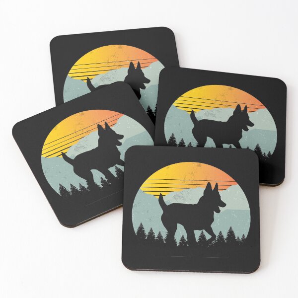 Item preview, Vintage Retro Sun Dutch Shepherd Dog Gift  designed and sold by Guarddogdrive.