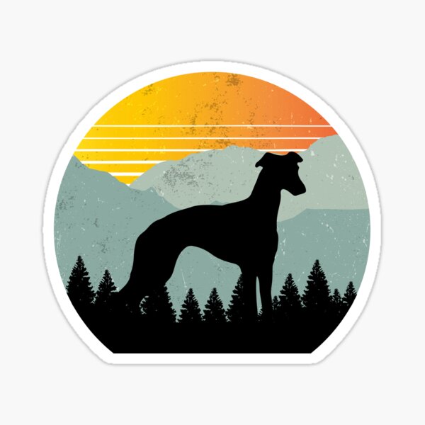 Item preview, Vintage Retro Sun Whippet Dog Gift  designed and sold by Guarddogdrive.