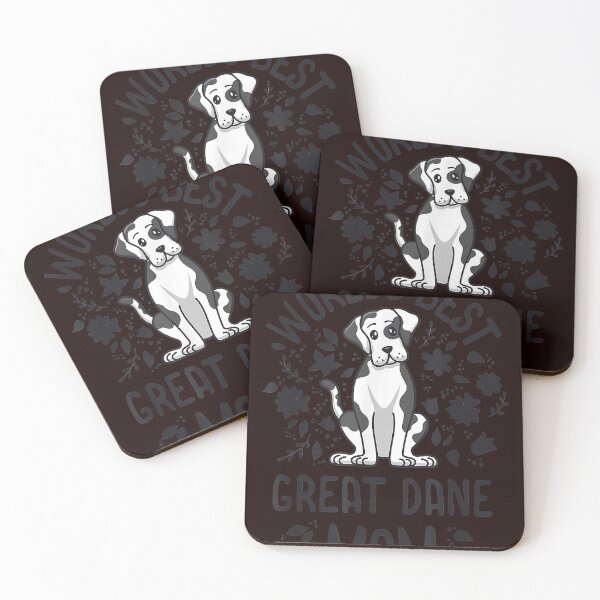 Item preview, Worlds Best Great Dane Mom Harlequin Dog Mama Puppy Mother T-Shirt designed and sold by Gregoryoe.