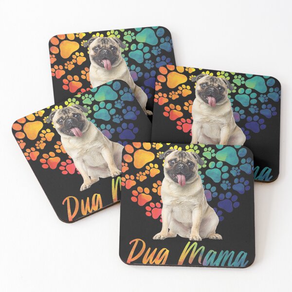 Item preview, Pug Mama Funny Pug Lover Dog Paw Heart T-Shirt.png designed and sold by PhilipSimmerer.